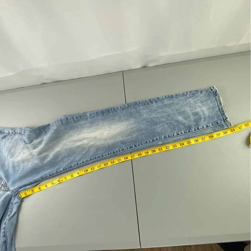 AEO straight slim extreme flex light wash blue jeans men's sz 29W x 32L
